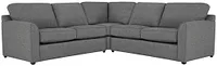 Asheville Gray Cool Mfoam Two-arm Right Memory Foam Sleeper Sectional