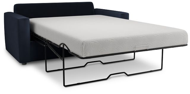 Siesta Joya Dark Blue Fabric Memory Foam Sleeper