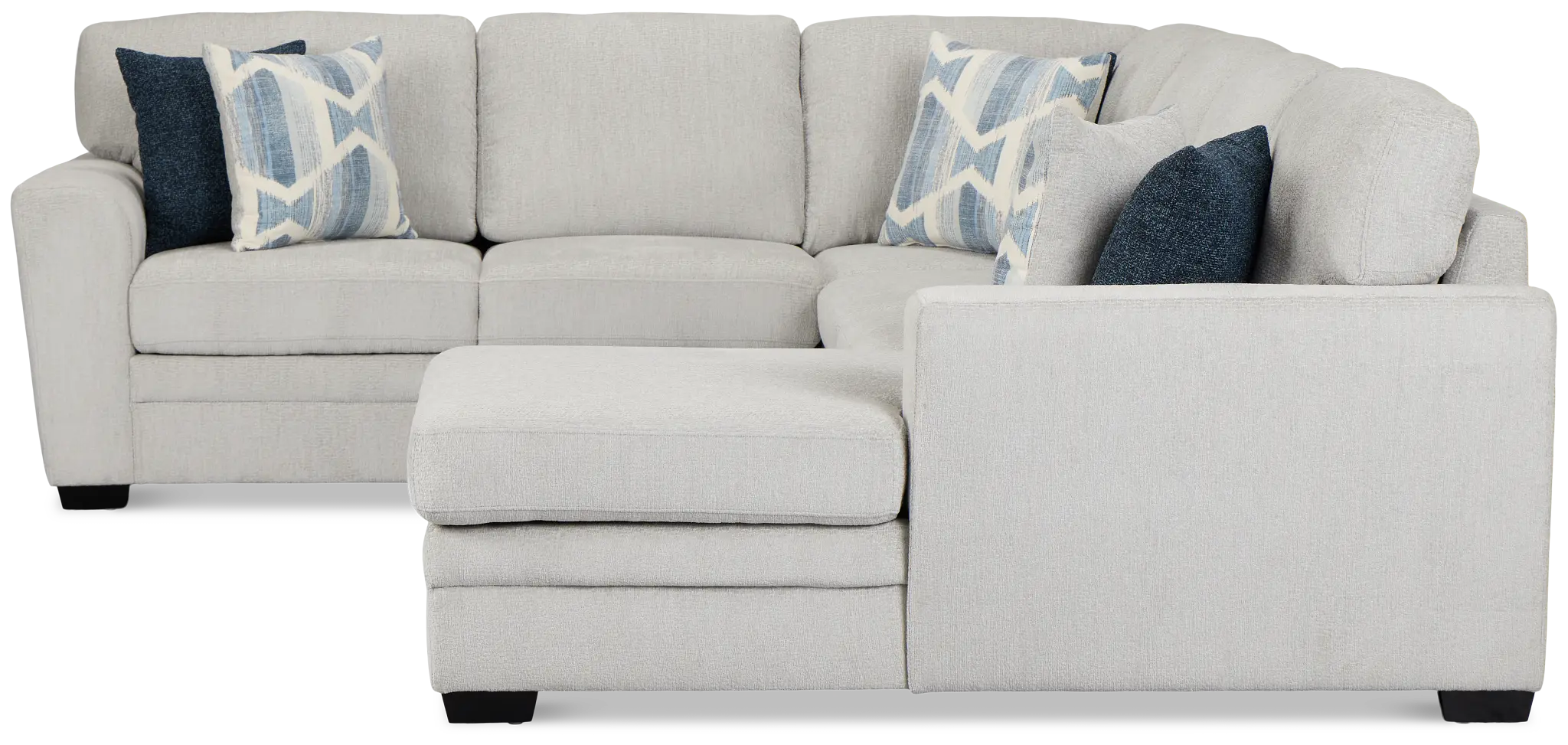 Everly Gray Fabric Medium Right Chaise Storage Sectional Everly Gray Fabric Medium Right Chaise Storage Sectional