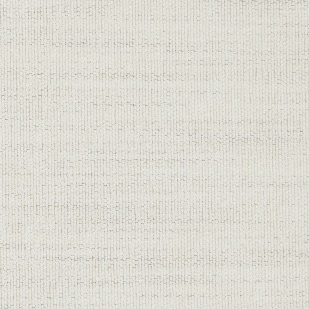 IVORY Destin Maguire Ivory Fabric Cocktail Ottoman