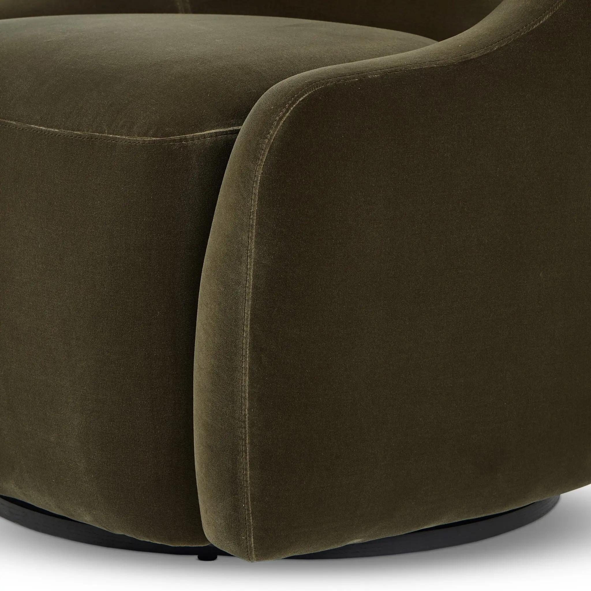 Four Hands Lenin Dark Green Velvet Swivel Accent Chair Four Hands Lenin Dark Green Velvet Swivel Accent Chair