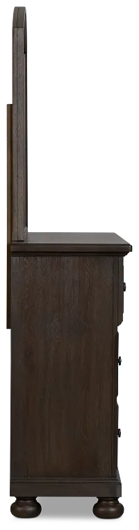 Galveston Dark Tone Dresser & Mirror