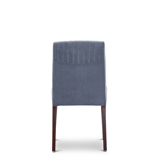 Fraser Light Gray Velvet Upholstered Side Chair