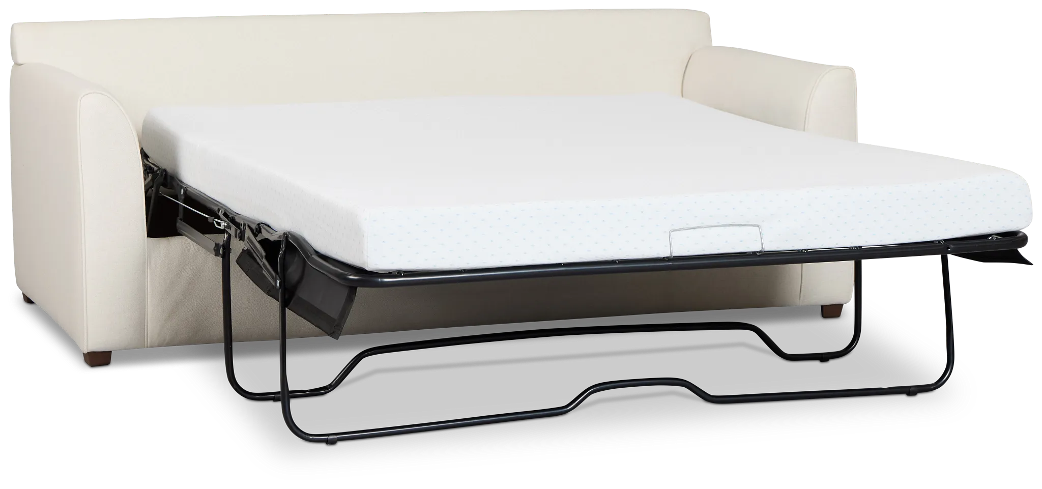 Tate Light Beige Fabric Cooling Memory Foam Sleeper