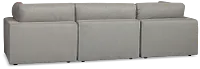 Grant Light Gray Fabric 3-piece Modular Sofa