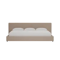 Grayton Joya Beige 44" Upholstered Platform Bed