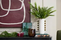 Knobs White Large Vase