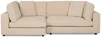 Lounge Light Beige Fabric Left Chaise Sectional