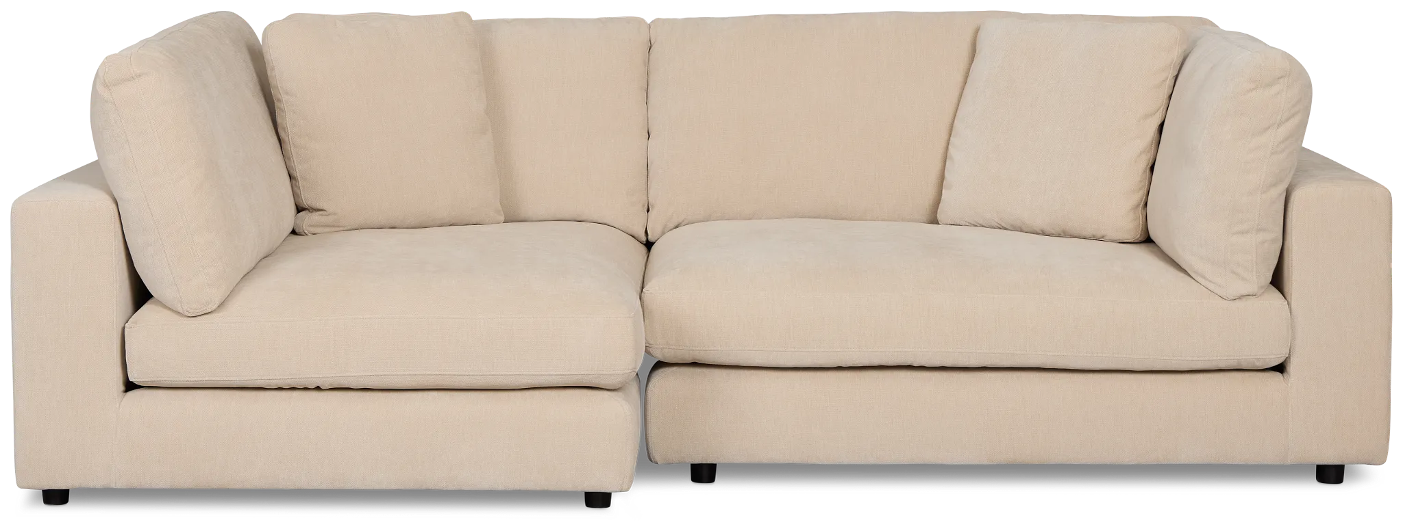 Lounge Light Beige Fabric Left Chaise Sectional