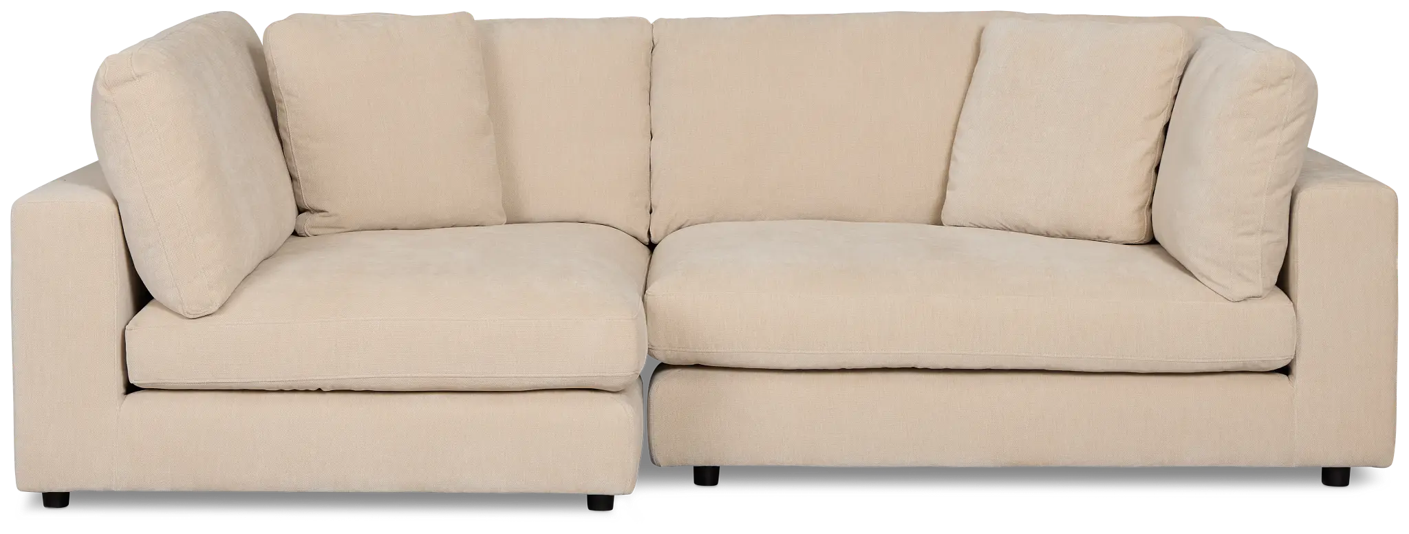 Lounge Light Beige Fabric Left Chaise Sectional Lounge Light Beige Fabric Left Chaise Sectional