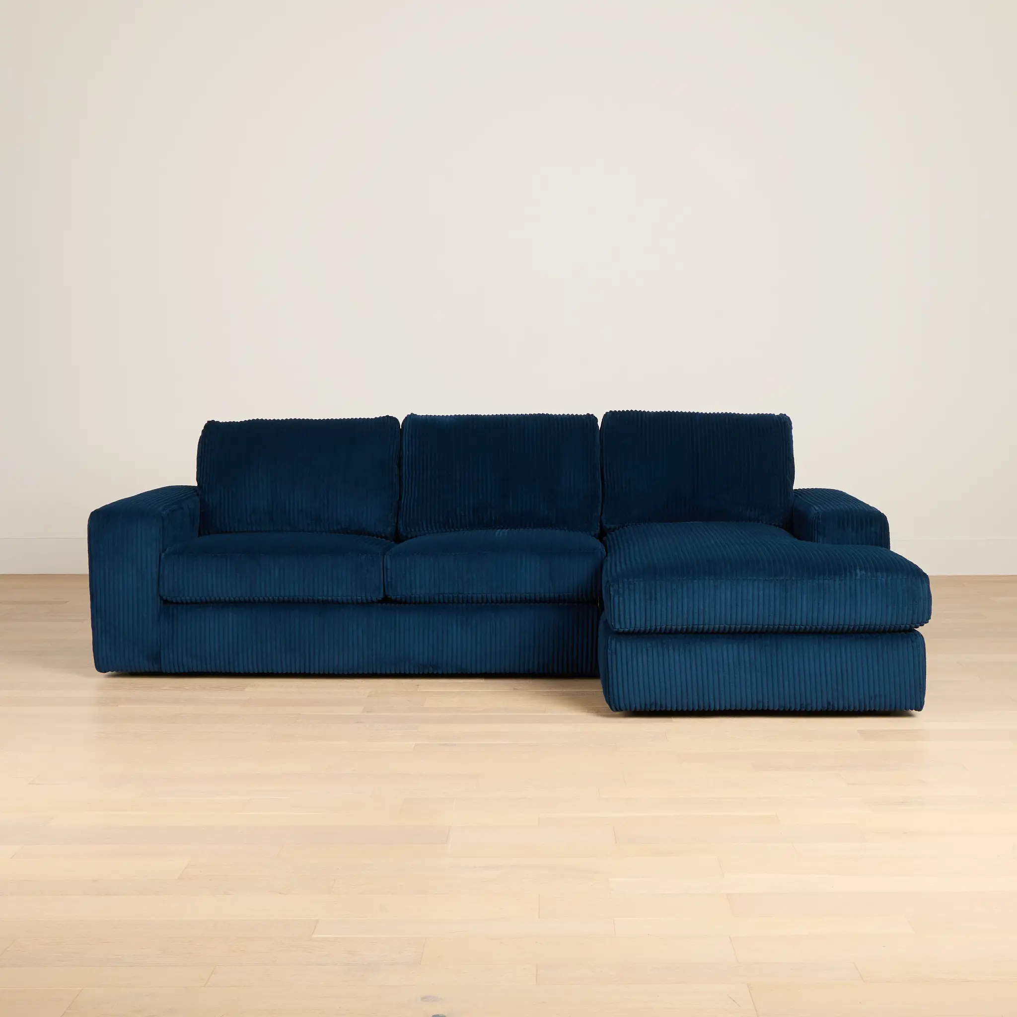 Charlie Dark Blue Fabric Right Chaise Sectional Charlie Dark Blue Fabric Right Chaise Sectional