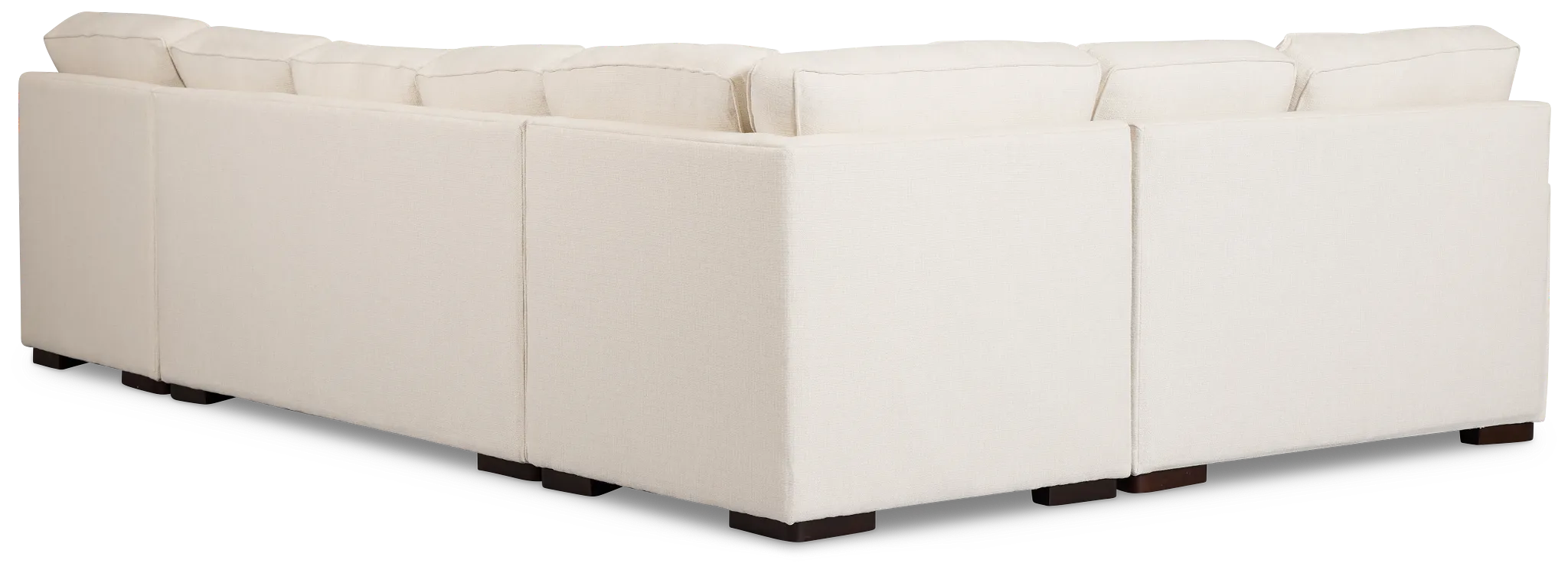 Sinclair Light Beige Fabric Right Chaise Memory Foam Sleeper Sectional