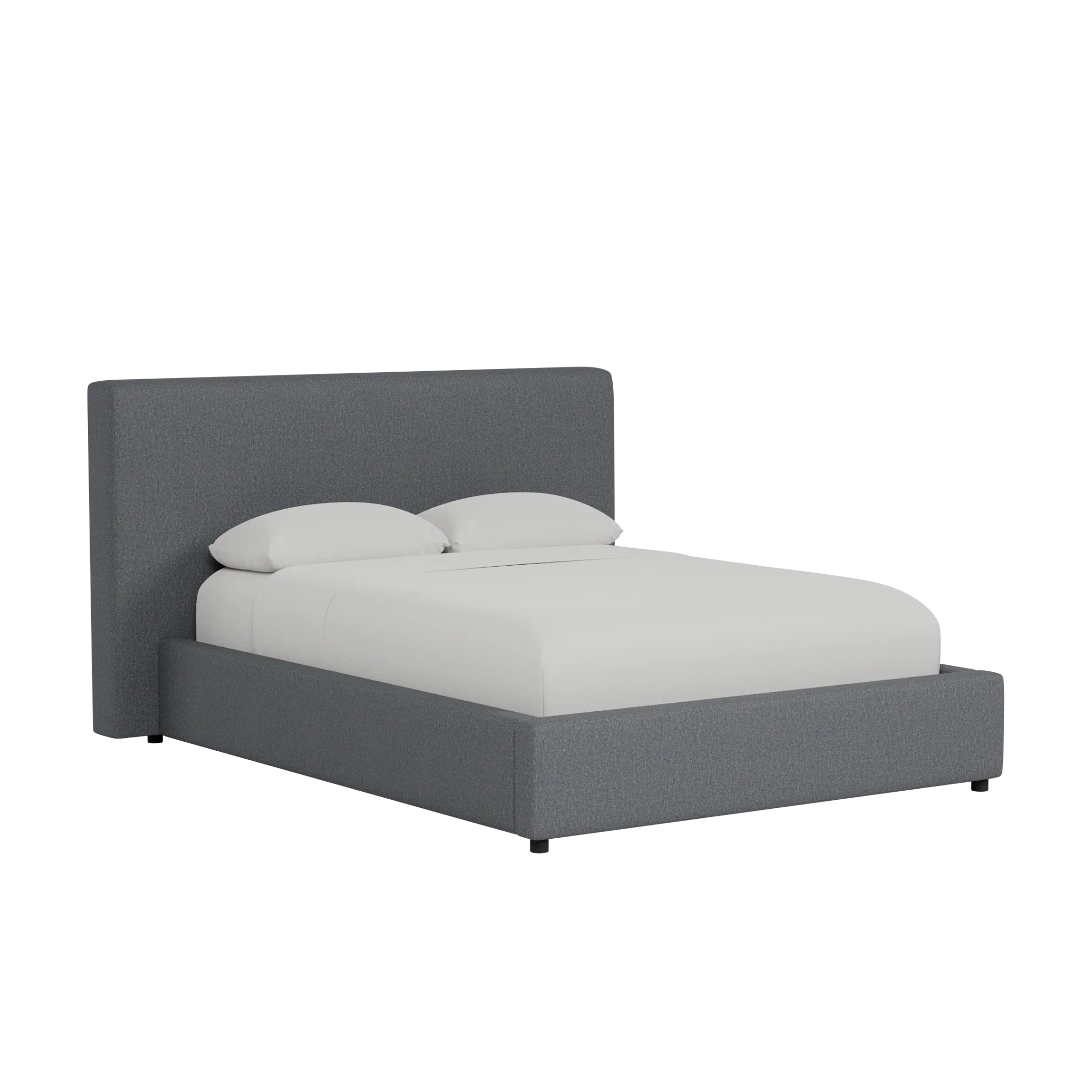 Grayton Delray Dark Gray 44" Upholstered Platform Bed