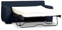 Sinclair Dark Blue Fabric Innerspring Sleeper