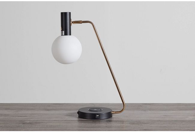 Vita Black Desk Lamp