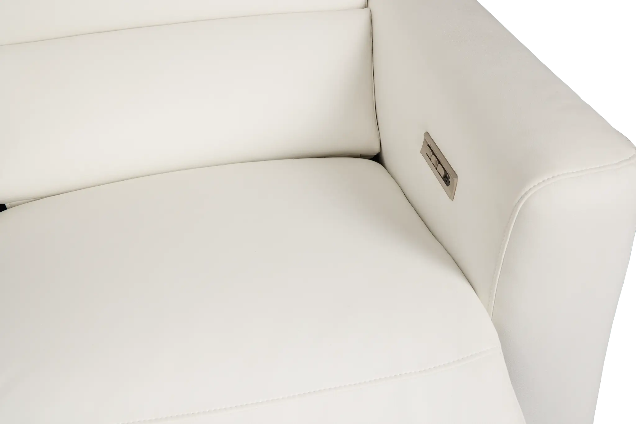 Melody White Micro Large Triple Power Reclining Two-arm Sectional Melody White Micro Large Triple Power Reclining Two-arm Sectional