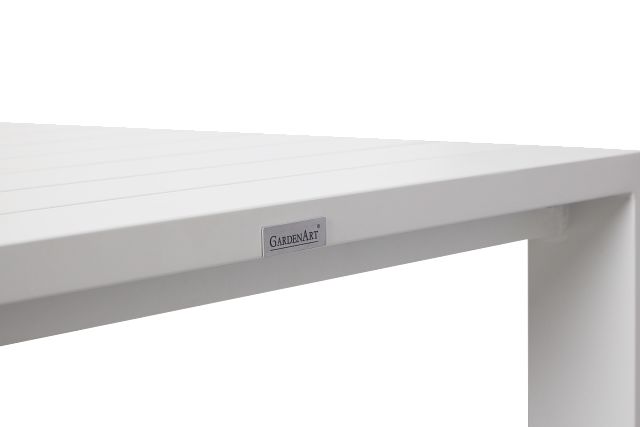 Sunrise White 35" Square Table