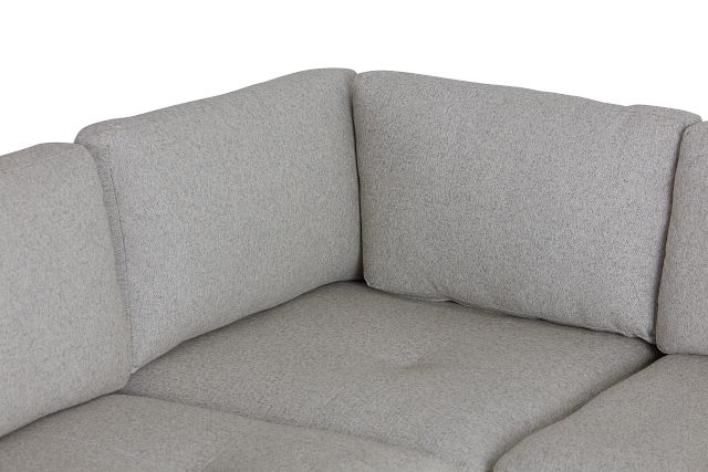 Casen Light Gray Fabric Large Two-arm Sectional