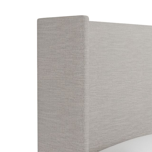 Captiva Maguire Pewter 60" Upholstered Shelter Bed