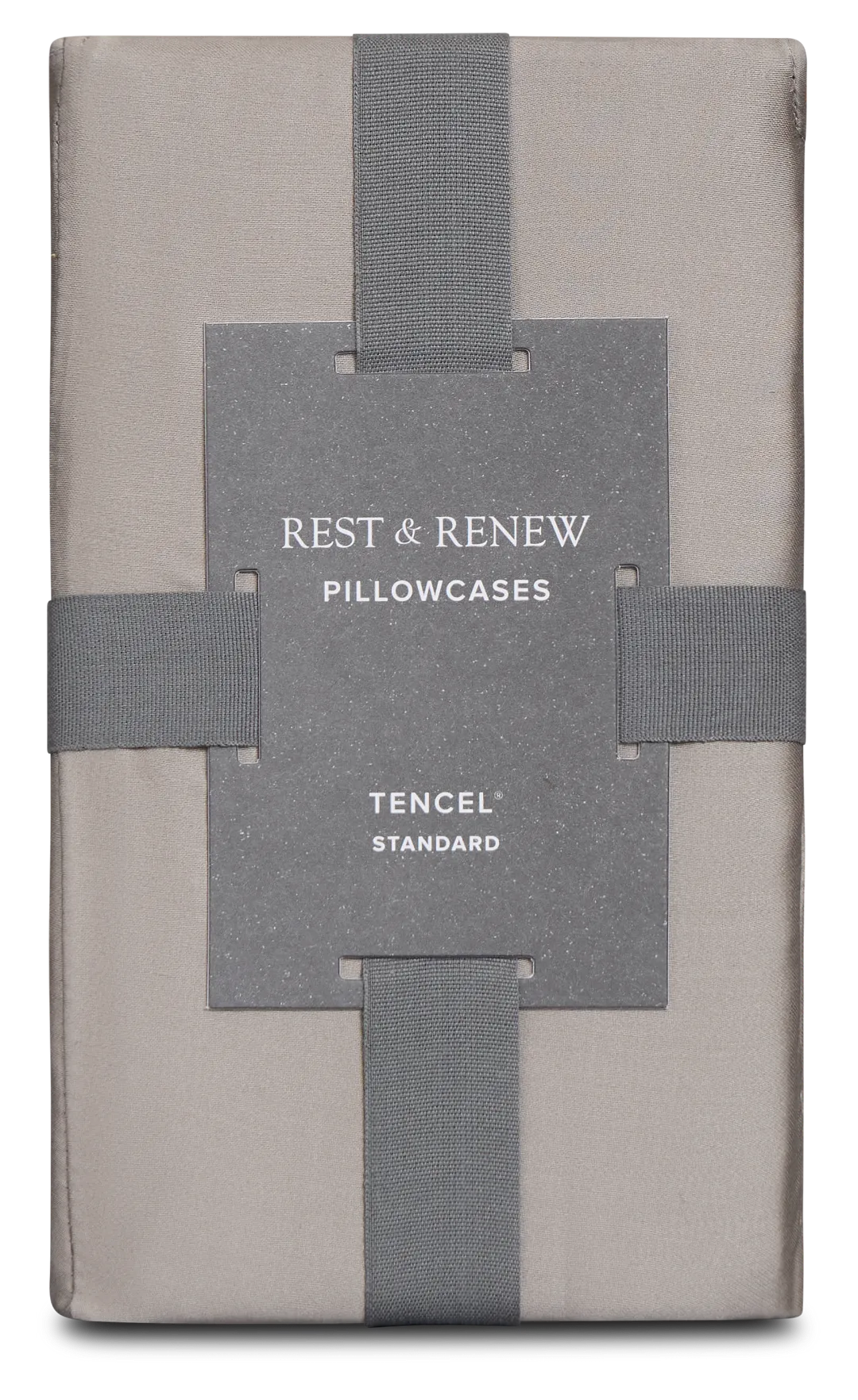 Rest & Renew Tencel Gray 300 Thread Set Of 2 Pillowcases