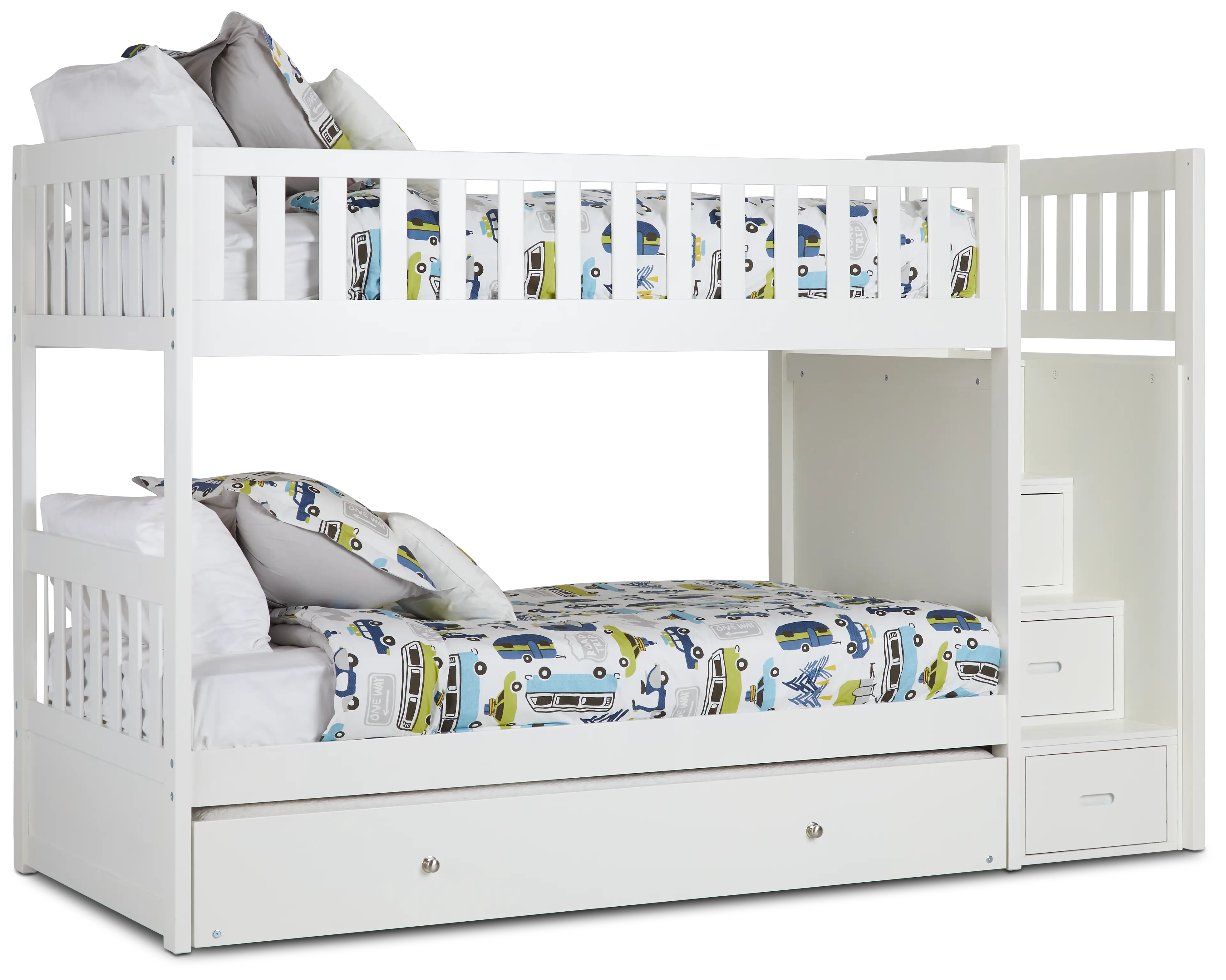 Bailey White Trundle Bunk Bed Bailey White Trundle Bunk Bed