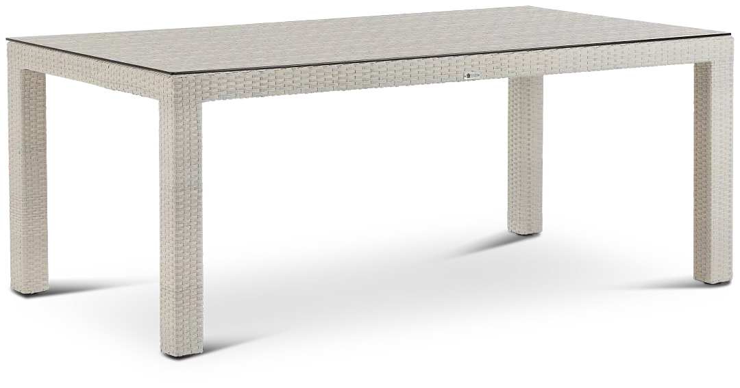 Bahia White 72" Rectangular Table
