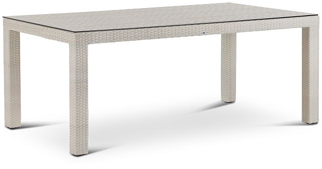 Bahia White 72" Rectangular Table