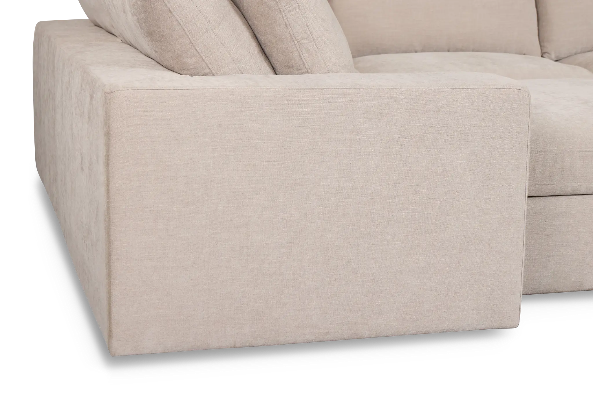 Breeze Taupe Fabric 8-piece Pit Sectional Breeze Taupe Fabric 8-piece Pit Sectional