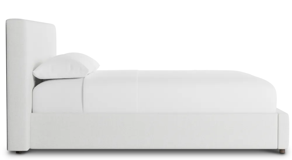 Grayton Elite Ivory 44" Upholstered Platform Bed