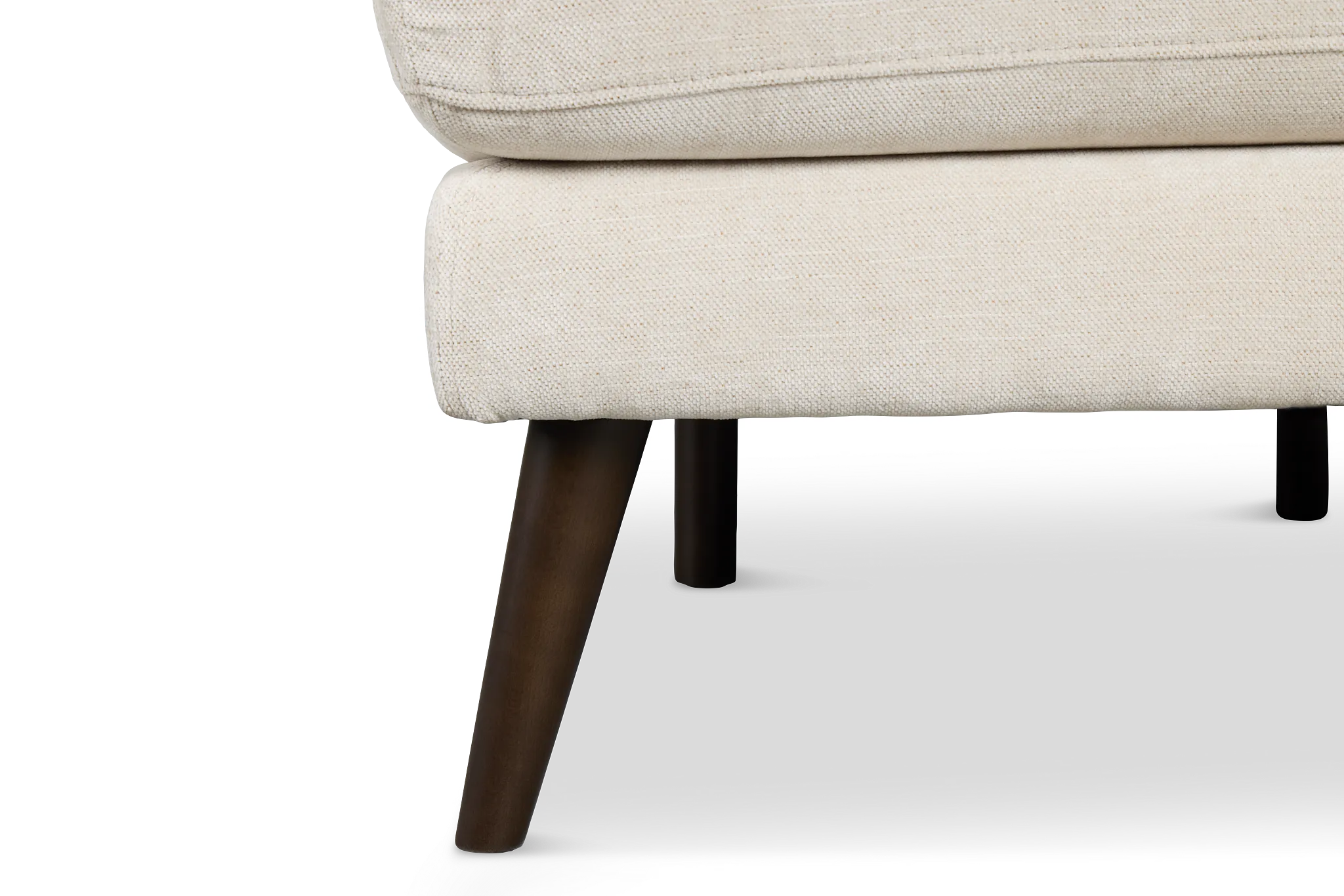 Indie Beige Fabric Small Left Bumper Sectional