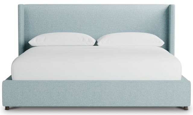 Captiva Elite Light Blue 48" Upholstered Shelter Bed