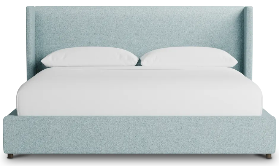 Captiva Elite Light Blue 48" Upholstered Shelter Bed