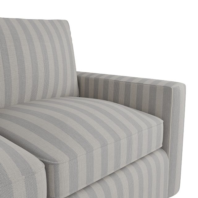 Siesta Sea Lane Light Gray Fabric Loveseat
