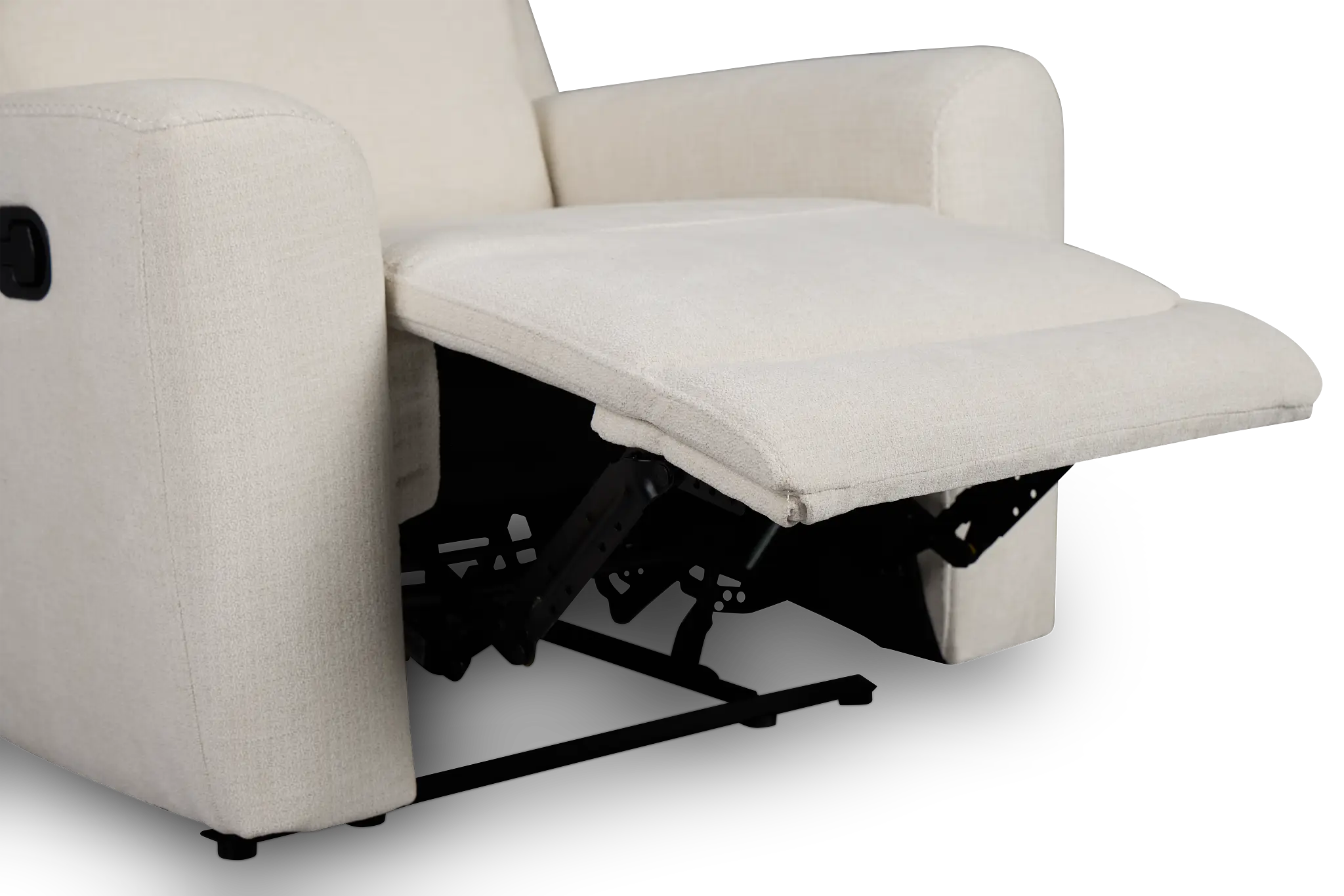 Dean White Fabric Recliner Dean White Fabric Recliner