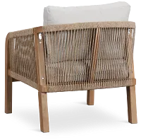 Laguna Light Tone Chair With Gray Cushion