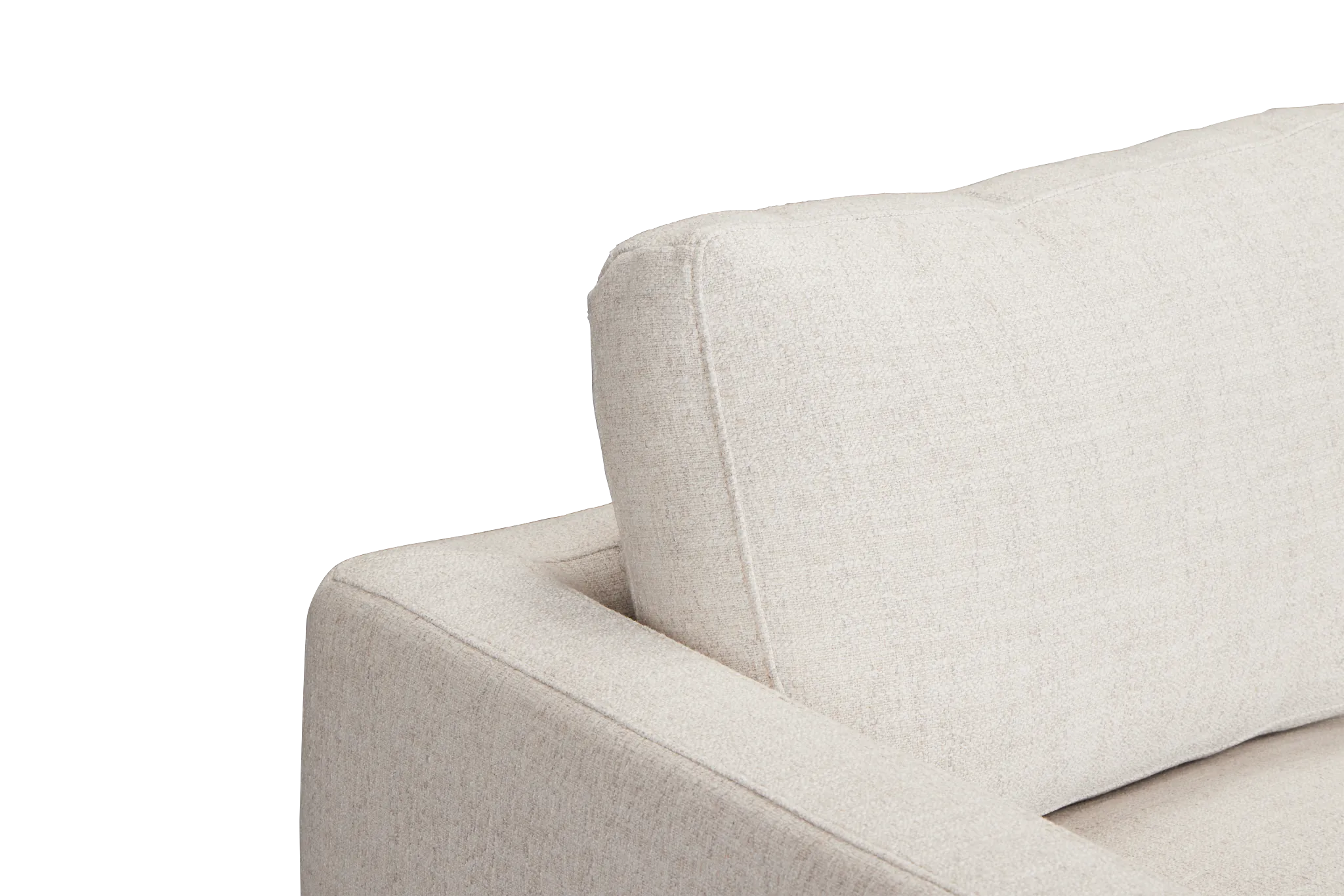 Maeve Light Beige Fabric Loveseat