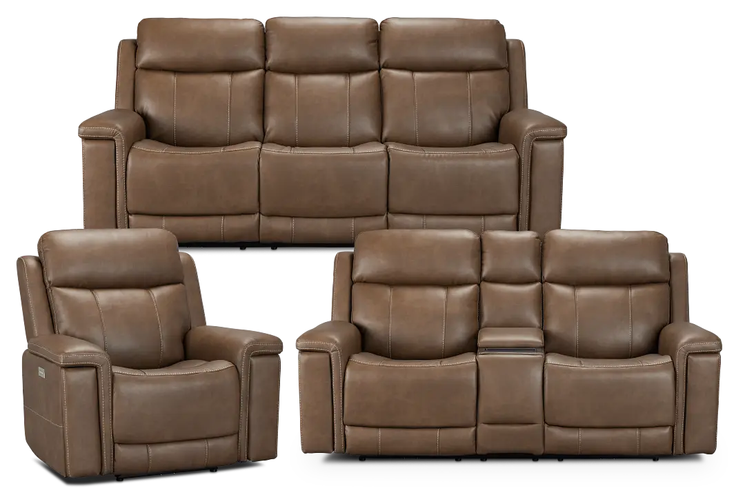 Jayden Brown Micro Power Reclining Living Room Jayden Brown Micro Power Reclining Living Room
