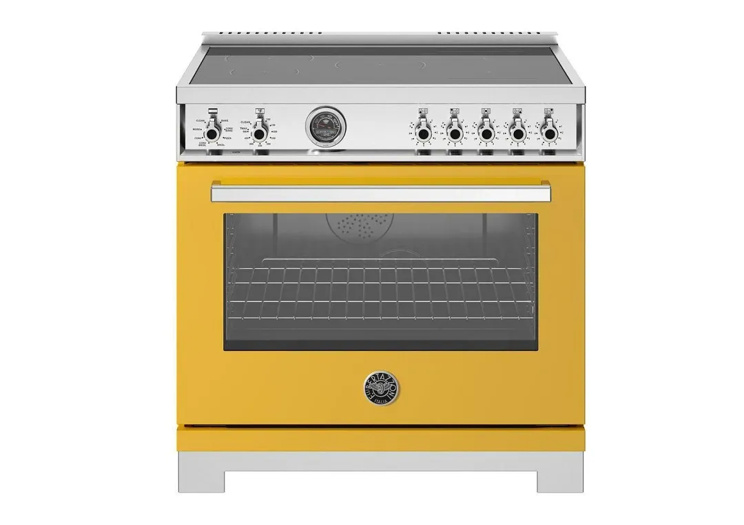 Bertazzoni 365 Series Yellow 36" Induction Range