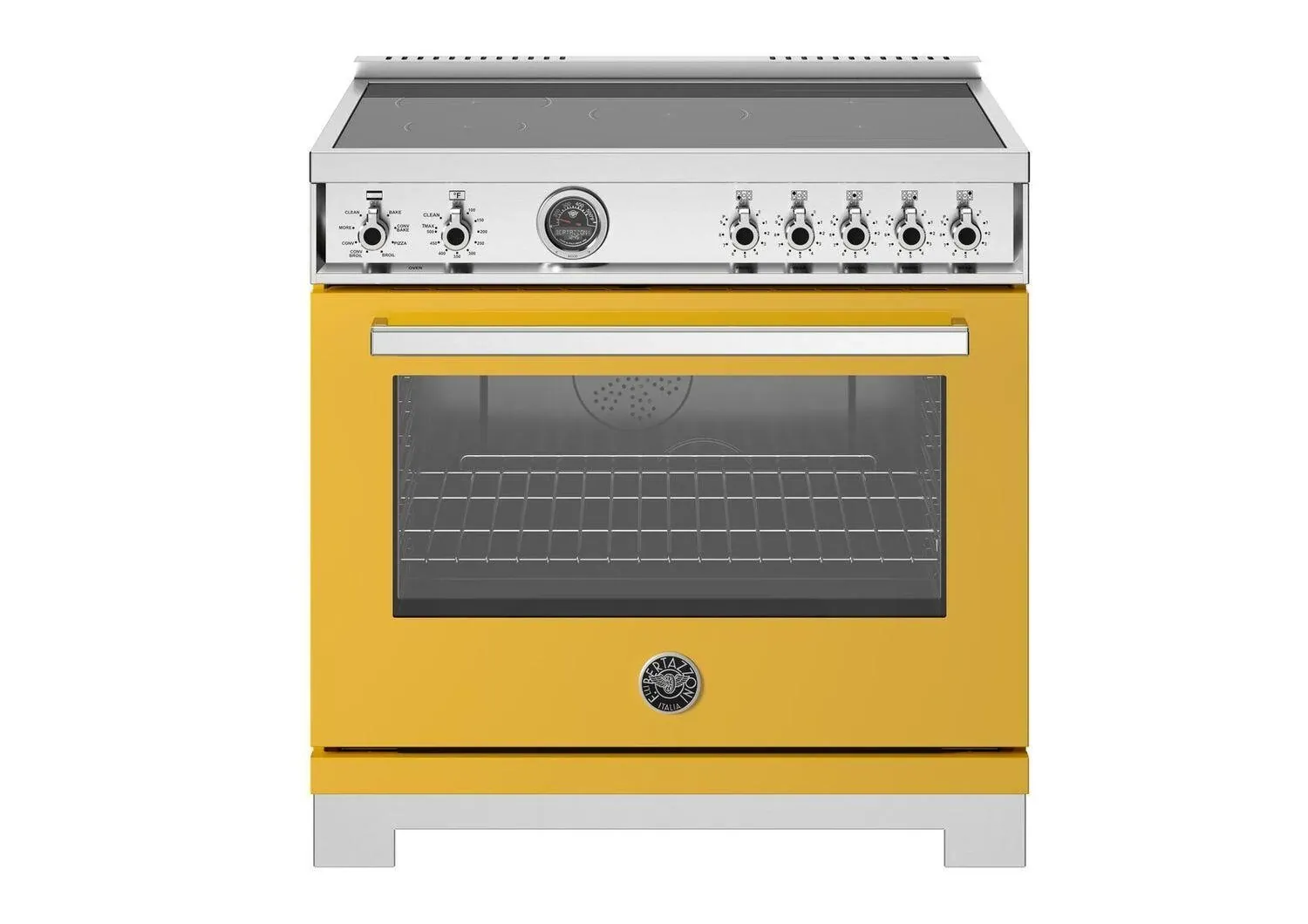 Bertazzoni 365 Series Yellow 36" Induction Range