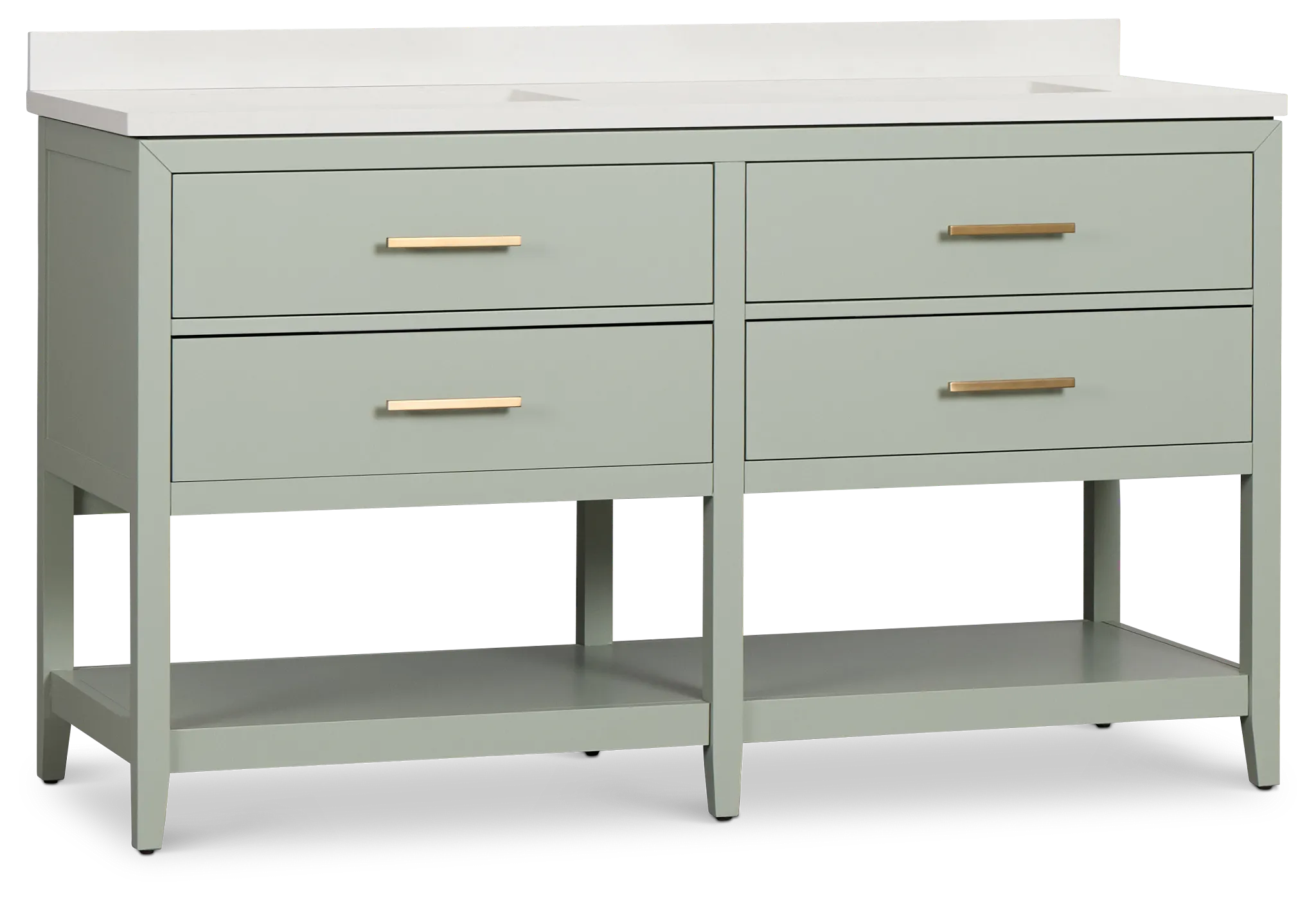 Alden Green 60" Double Bathroom Vanity