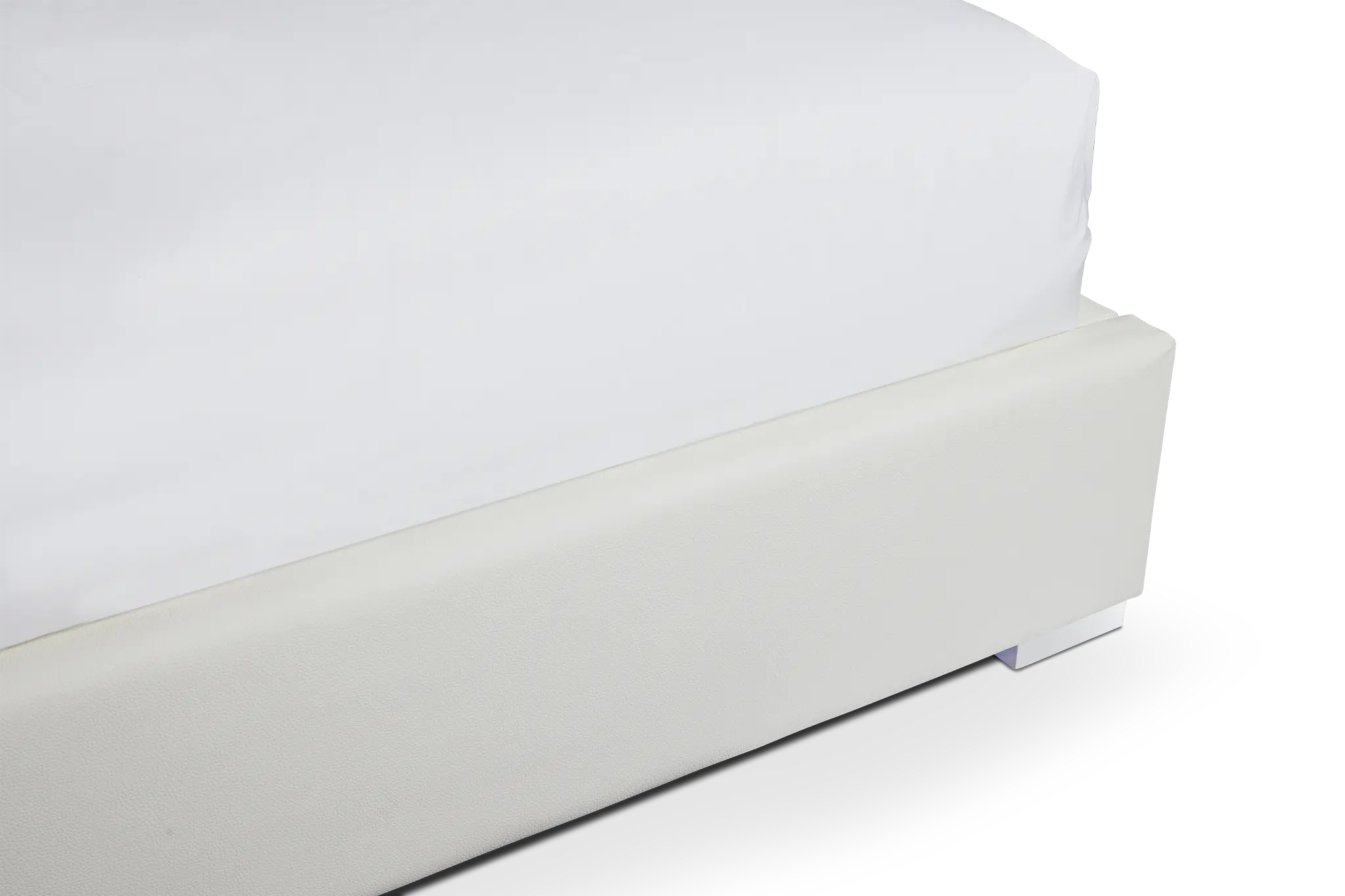 Miami White Uph Platform Bed Miami White Uph Platform Bed