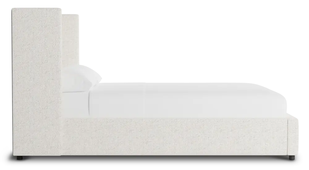 Captiva Natural Beauty Beige 48" Upholstered Shelter Bed Captiva Natural Beauty Beige 48" Upholstered Shelter Bed