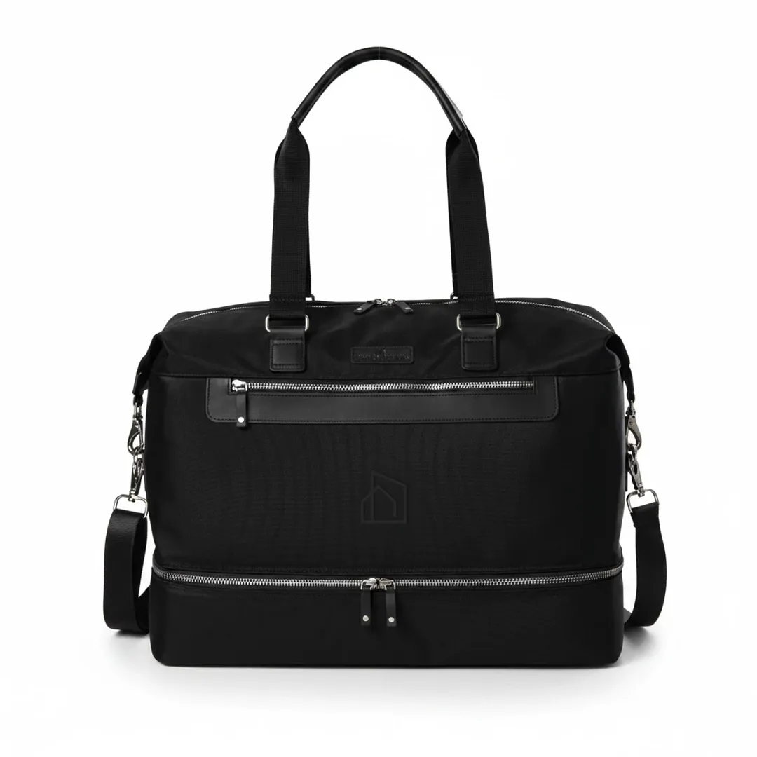 CITY HOME Black Weekender Duffel Bag