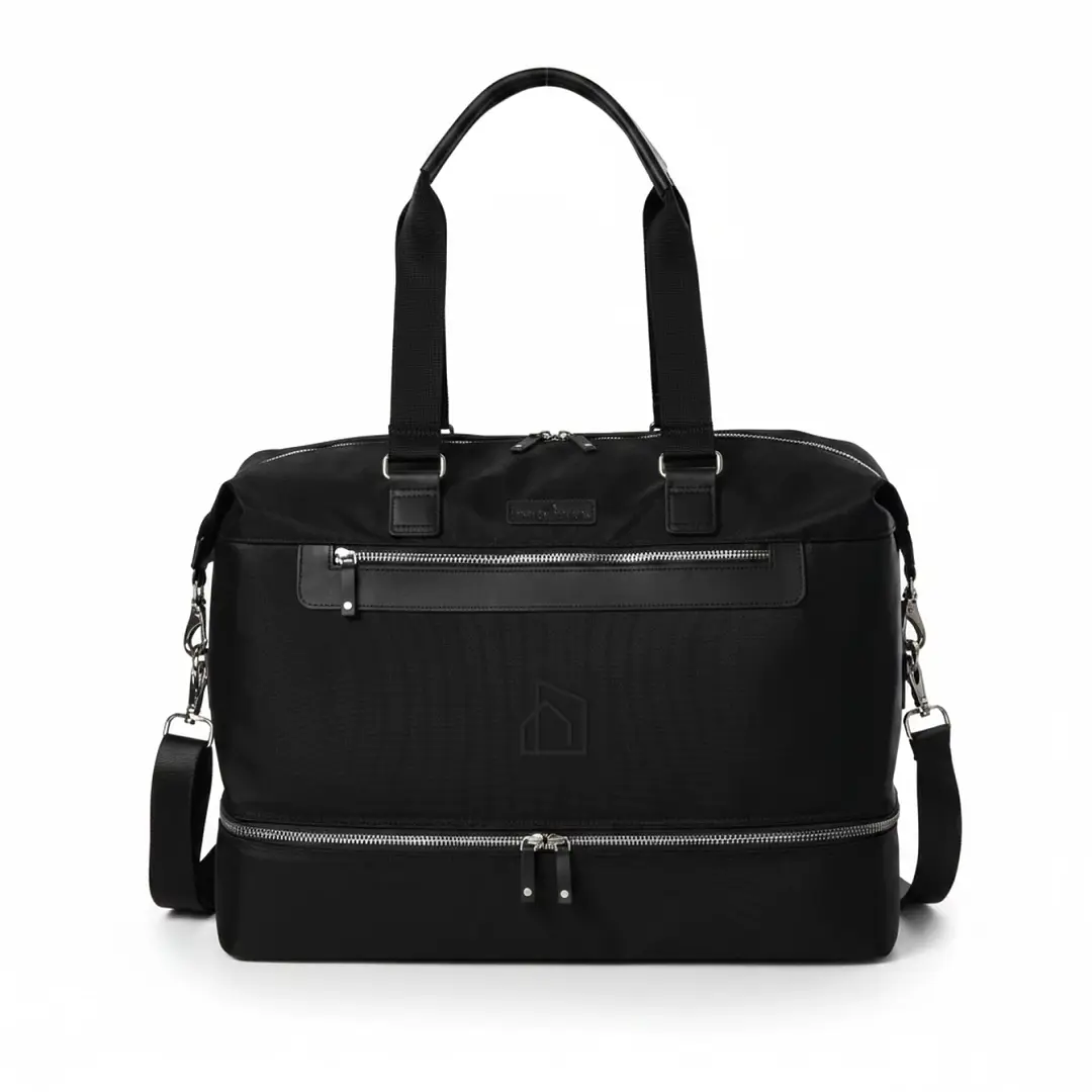 CITY HOME Black Weekender Duffel Bag CITY HOME Black Weekender Duffel Bag
