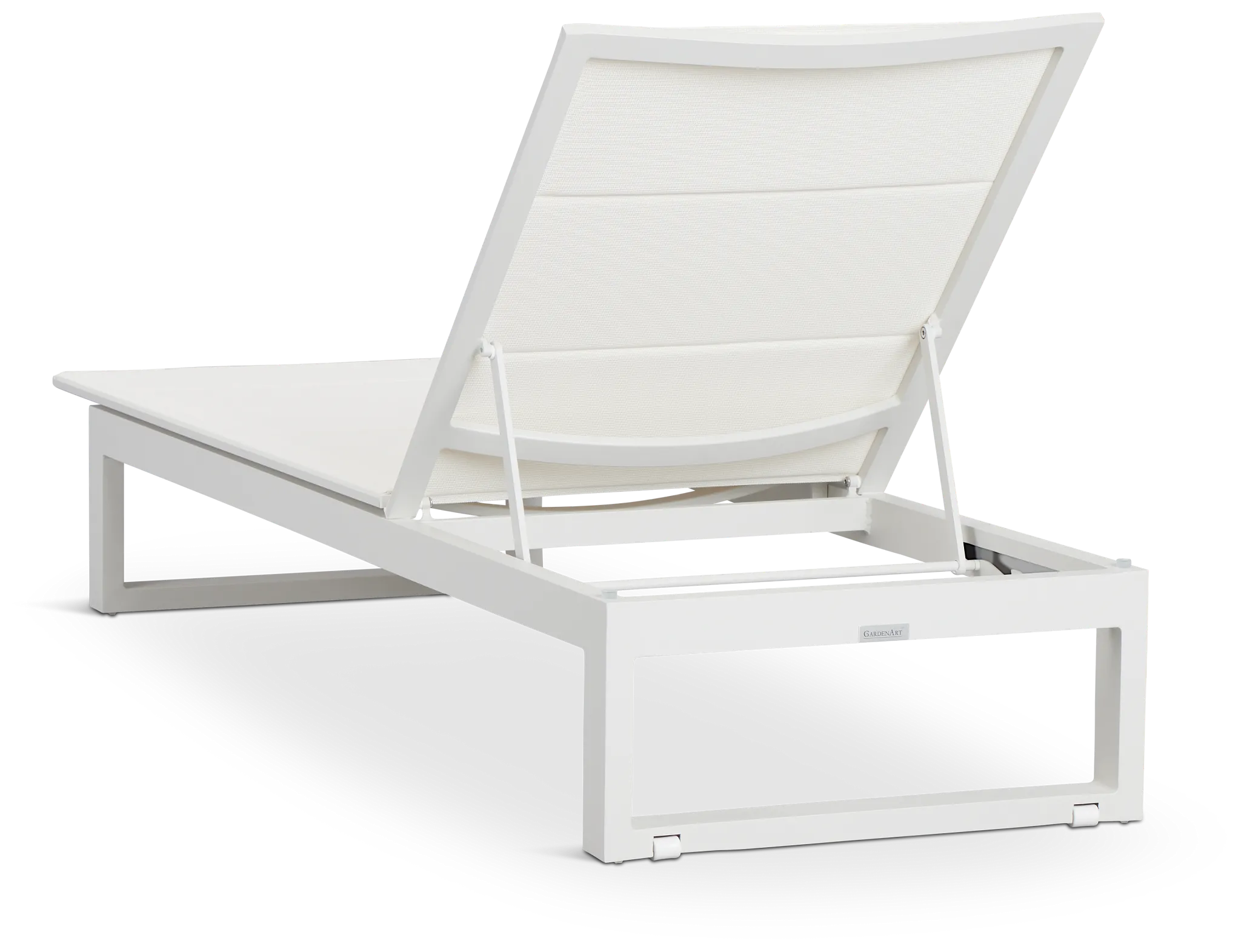 Anguilla White Cushioned Chaise
