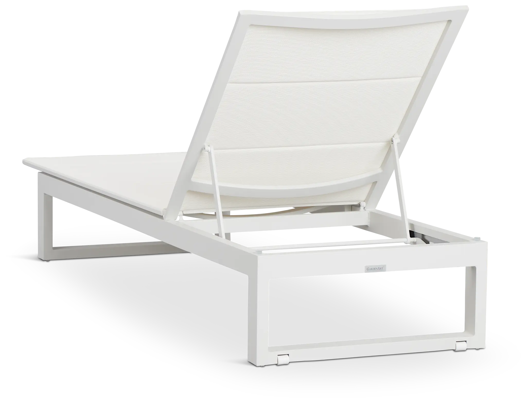 Anguilla White Cushioned Chaise Anguilla White Cushioned Chaise