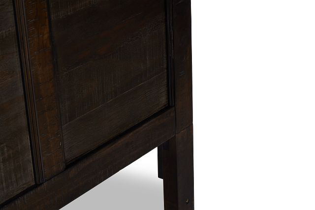 Heron Cove Dark Tone Panel Headboard With Lights