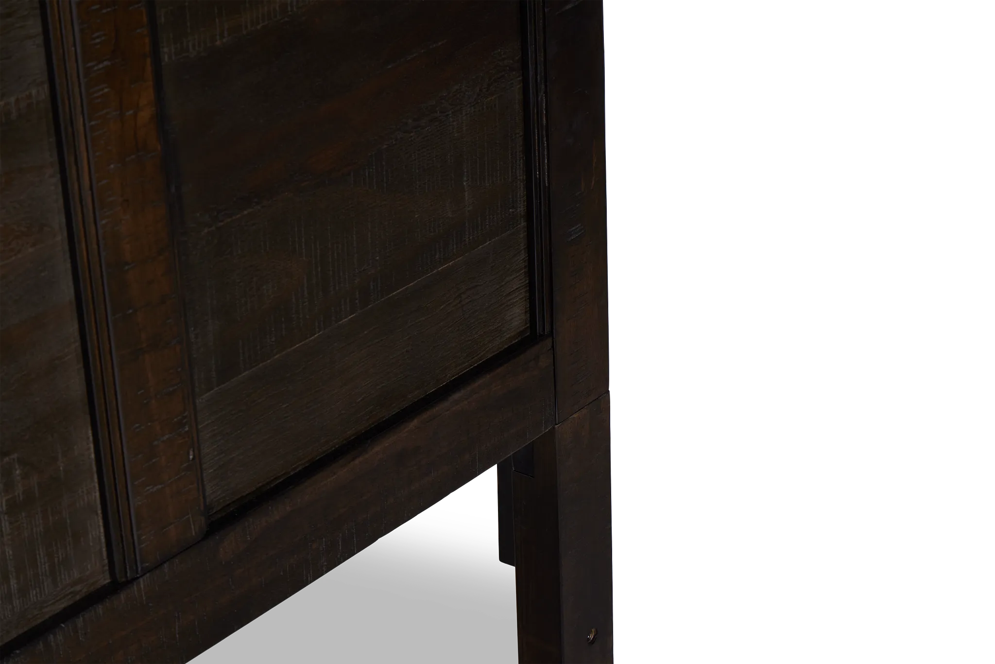 Heron Cove Dark Tone Panel Headboard With Lights