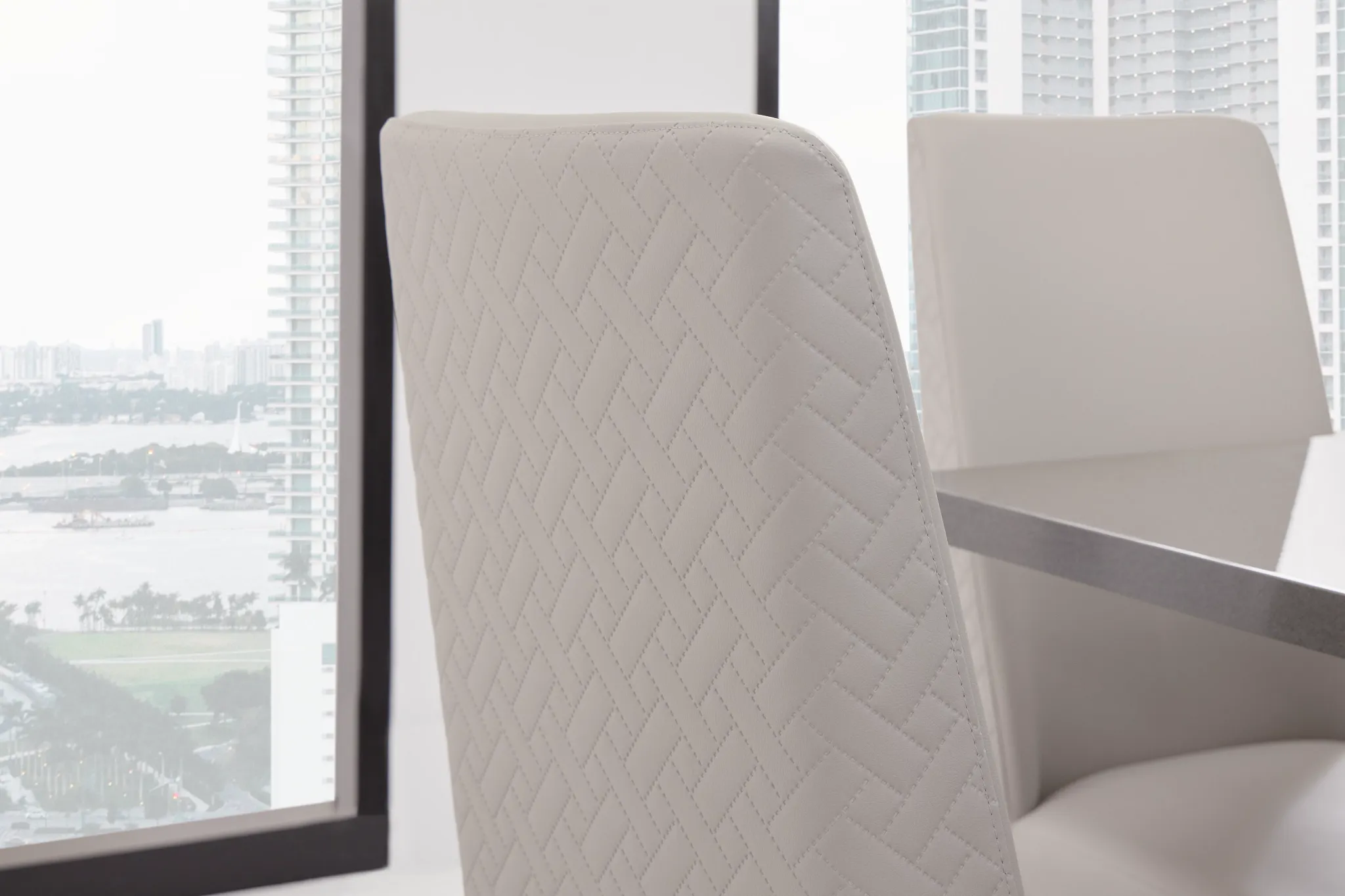 Oslo Light Gray Upholstered Side Chair