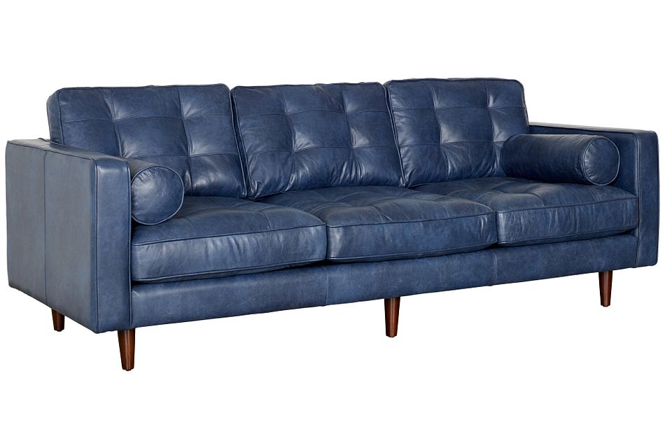 Dark Blue Leather Sofa Bed Sofa Design Ideas